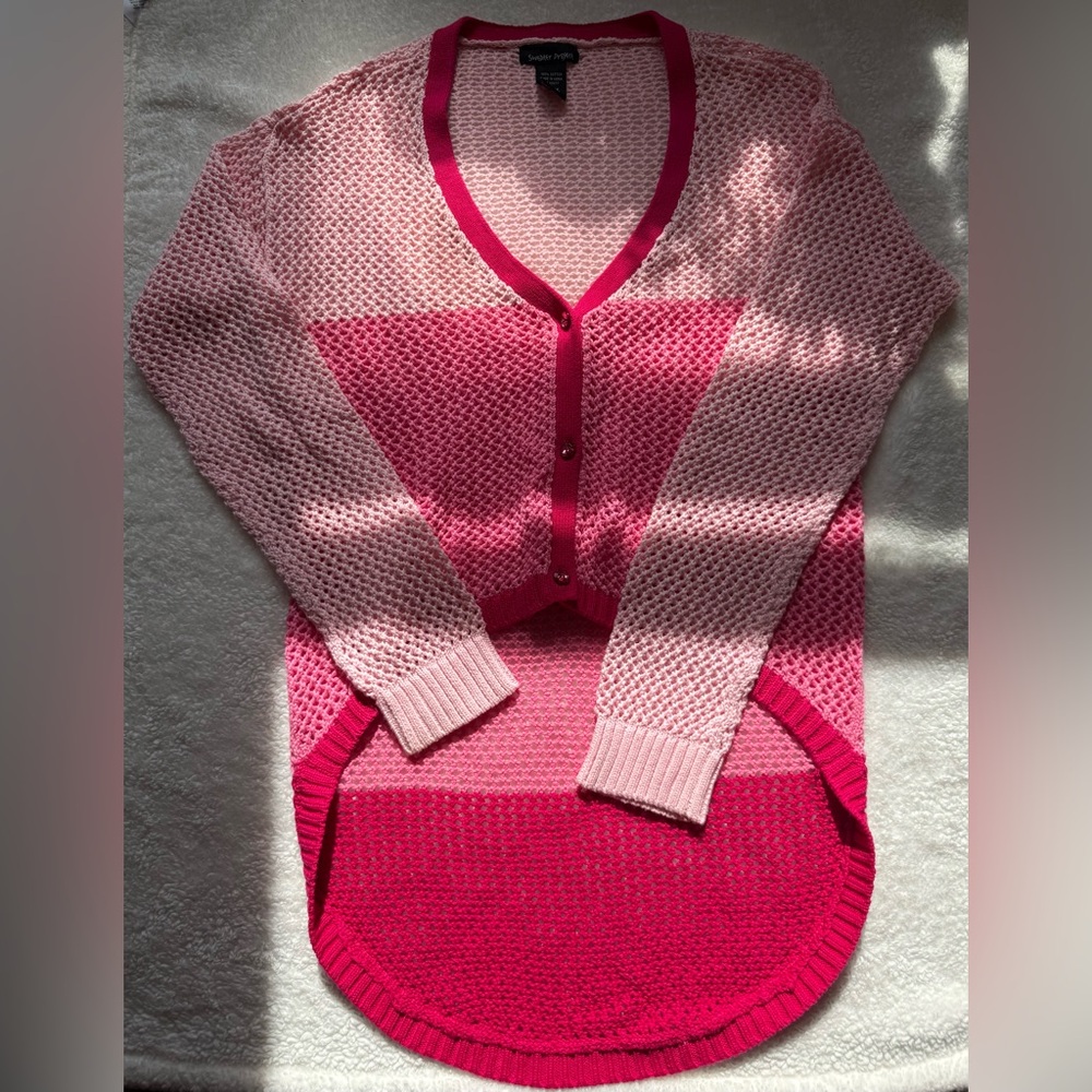 Project Sweater High-Low Gradient Sweater